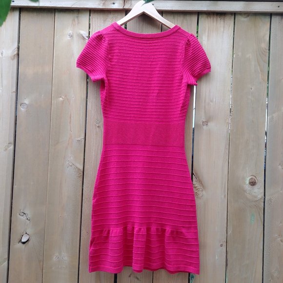 Cherry Red Jacob Stretch Wiggle Dress Size S - Picture 2 of 4